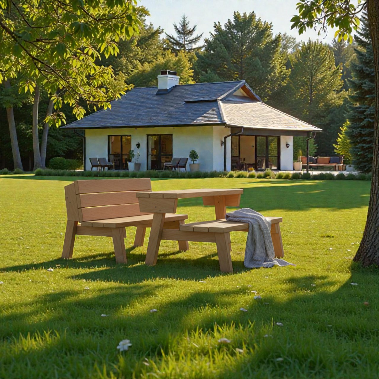 Wooden Bench Woodworking Plans | Outdoor Garden Bench PDF | Easy DIY Furniture Project | Digital Download